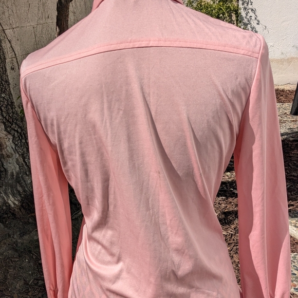 70s VTG Pink Button Up - Picture 7 of 11